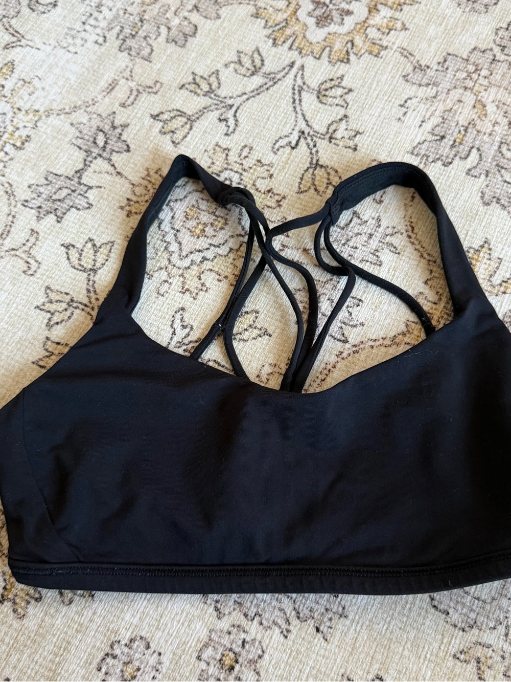 Lululemon Black Strappy Sports Bra